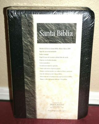 Santa Biblia Reina - Valera Spanish Holy Bible Leather Indexed Lds Mormon