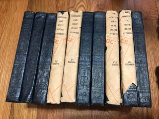 Vintage 1927 The Worlds 100 Best Short Stories Complete 10 Volume Set Of Books
