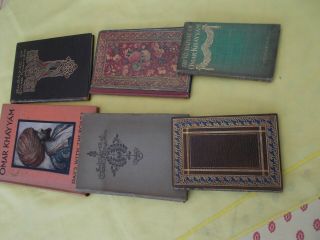 Six Copies Of The Rubaiyat Of Omar Khayyam,  Illustrated.  Various Artists.