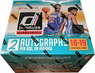 Panini 2018 - 19 Donruss Basketball Hobby Box,  1 Nba Player Signed Photo Per Box