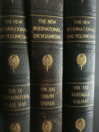3 Volumes Of The International Encyclopaedia 2nd Edition 1915/1916,  Leather