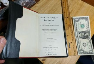 True Devotion To The Blessed Virgin Mary By St.  Louis Mary De Montfort 1958 Hdbk