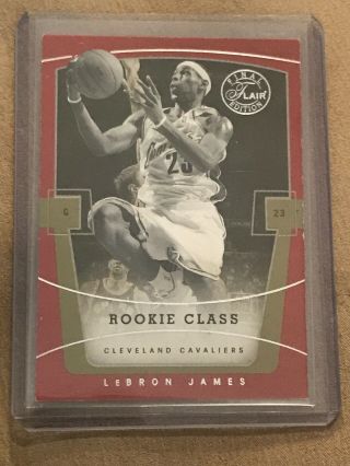 2003 - 04 Flair Finals Edition Rookie Class 75 Lebron James Cavaliers Rc /799