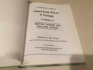 Greenberg ' s Guide to American Flyer S Gauge Vol 1 HC Train RR 4th Ed Book 1991 2