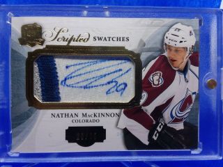 2013 - 14 Nathan Mackinnon Rookie Ud The Cup Scripted Swatches Auto Patch - 20/35