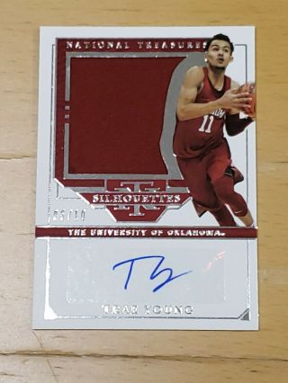 2019 National Treasures Trae Young Ssp 5/10 Autograph Hot And Limited