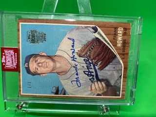 Frank Howard 1962 1/1 Auto 2019 Topps Archives Signature Edition Buyback Dodgers 3