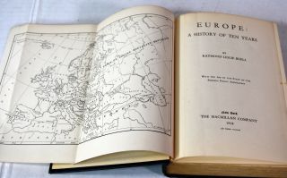 Antique 1928 Book Europe A History Of Ten Years Wwi World War I Germany