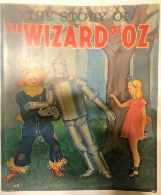 Vintage 1939 Softcover Book The Story Of The Wizard Of Oz Whitman Publishing