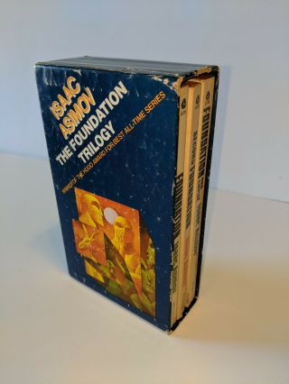 The Foundation Trilogy By Isaac Asimov Vintage Avon Paperback Box Set