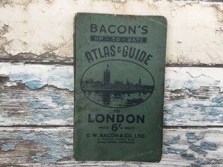Bacon’s Up To Date Atlas & Guide To London Vintage