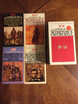 4 Book Box Set “a History Of The English Speaking Peoples” Winston Churchill