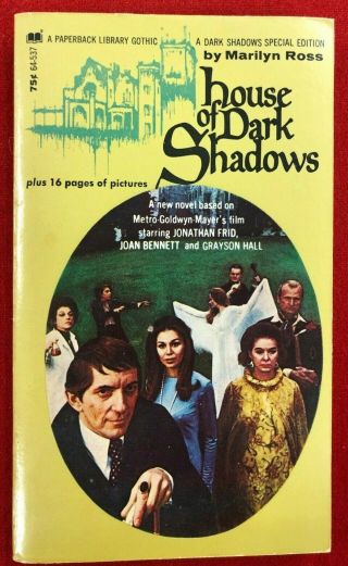 House Of Dark Shadows By Marilyn Ross (1970) Paperback Library Illustrated 1st