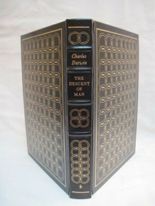 Easton Press " The Descent Of Man - Charles Darwin " - Leather Bound Collectors Ed