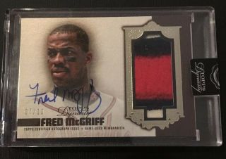 2019 Topps Dynasty Fred Mcgriff 3 Color Patch Auto /10