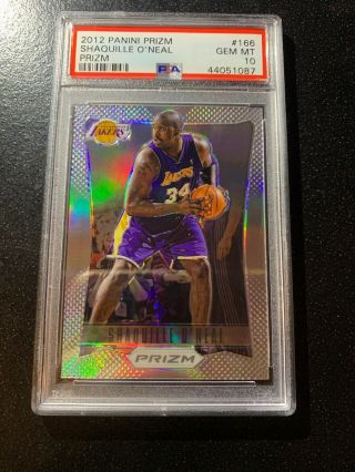 2012 Panini Prizm Shaquille O’neal Silver Psa 1