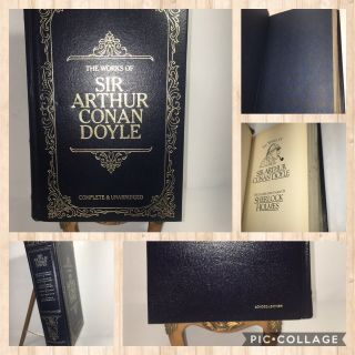 The Of Sir Arthur Conan Doyle,  Adventures By Sherlock Holmes Leather Gold