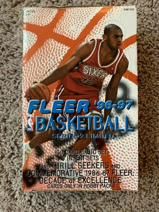 1996 - 97 Nba Basketball Fleer Series 35 Packs Box Michael Jordan Thrill Seekers ?
