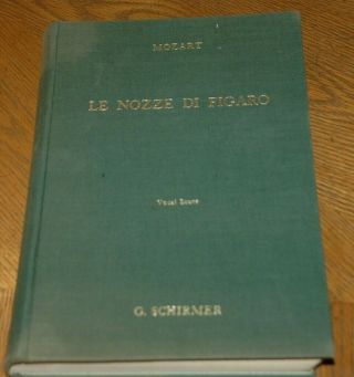 Le Nozze Di Figaro Mozart 1951 Vocal Score G Schirmer Hardcover