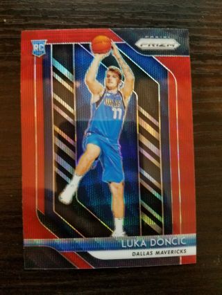 2018 - 19 Panini Prizm Prizms Ruby Wave 280 Luka Doncic Rc Rookie Invest