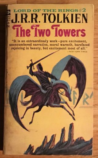 Vg 1965 Ace Pb First Edition Jrr Tolkien The Two Towers Lord Of Rings Hobbit