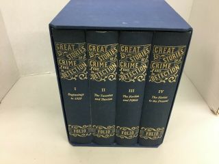 Folio Society Great Stories Of Crime And Detection 4 Volumes First Edition 2002