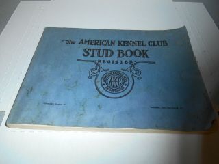 Vintage American Kennel Club Stud Book Register Akc December 1965.  L@@k