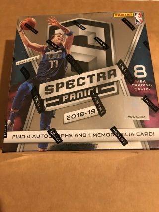 (1) Factory 2018 - 19 Spectra Basketball Hobby Edition Box