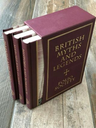 British Myths & Legends - Folio Society - 3 Volume Set - Richard Barber - 1998