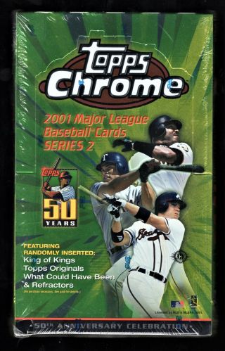 2001 Topps Chrome Series 2 Baseball Factory Hobby Box