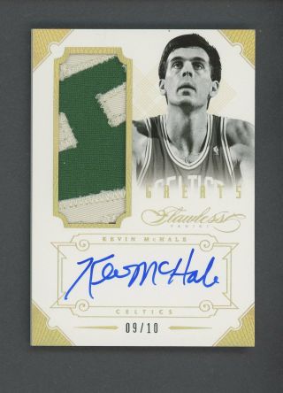 2012 - 13 Flawless Greats Gold Kevin Mchale Celtics Game Patch Auto 9/10