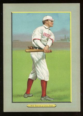 1911 T3 Turkey Red Back 106 Lord - Boston Red Sox And Chicago White Sox