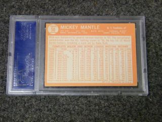 1964 Topps 50 MICKEY MANTLE Yankees PSA 4.  5 VG - EX,  FAST SHIP 3