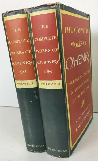 The Complete Of O,  Henry 2 Volume Set Doubleday 1953