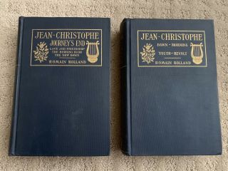 Jean - Christophe Set Of 2 By Romain Rolland Dawn Morning Youth Dawn Hc