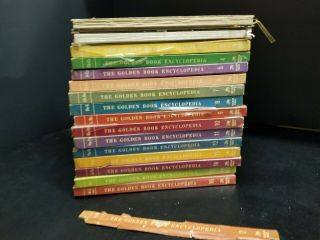 The Golden Book Encyclopedia,  Vol 1 - 16,  Complete Set,  Vintage C1959,