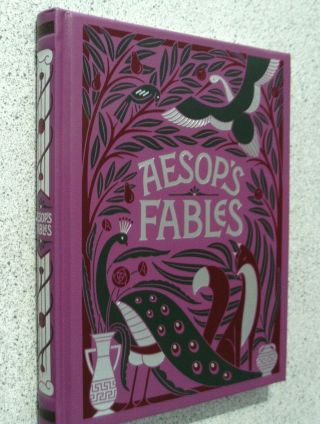 Arthur Rackham Illustrated - Aesops Fables - - Leather,  Gilt Finish,  Ribbon Marker