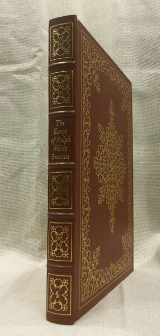The Essays Of Ralph Waldo Emerson Easton Press 100 Greatest Leather Collectors E