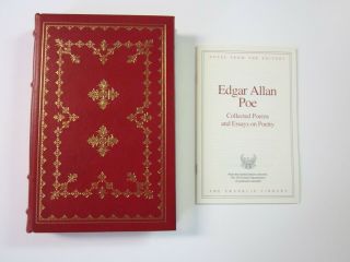 Franklin Library - Edgar Allan Poe - Collected Poems 1977 - Illust By Alan E.  Cober