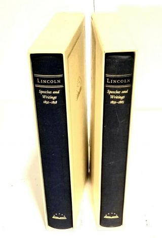 Library Of America,  Abraham Lincoln,  Speeches And Writing,  2 Books,  1832 - 1865