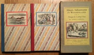 Vg 1946 2 Volume Set Hc First Edition Alice In Wonderland Lewis Carroll Tenniel