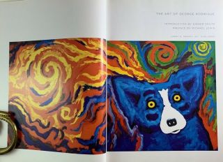 1st Ed Large Hardback In Jacket / The Art of George Rodrigue Paintings Dogs, 2