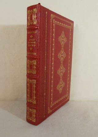 John Donne Poems Franklin Library 1/4 Leather Binding 1982