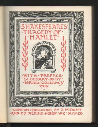 7 Volumes The Temple Shakespeare 1907 - 1912 Leather Bound Hamlet Tempest, 3