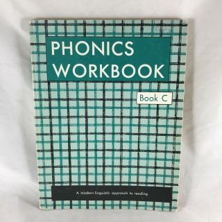 Vtg 1971 Phonics Workbook Book C Modern Linguistic Approach To Reading Education