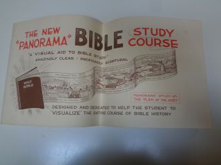 The Panorama Bible Study Course No.  1 Plan Of The Ages Visual Bible History