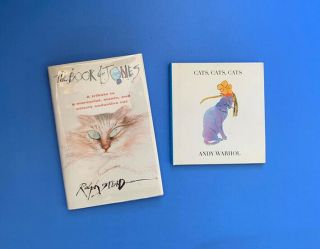 2 Cat Books: Book Of Jones Ralph Steadman,  Cats Andy Warhol Both Hc 1sts