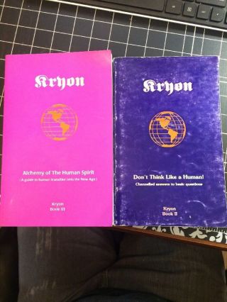 Kryon By Lee Carroll Volume 2 And 3 Occult Spiritism Signed