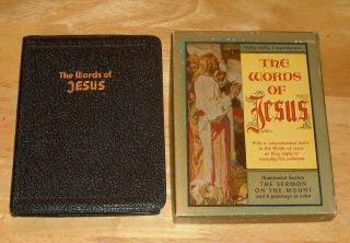 The Words Of Jesus Compiled From The King James Bible 1943 W/ Color Paintings