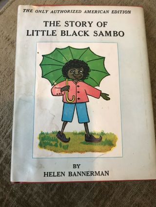 C1940 The Story Of Little Black Sambo Helen Bannerman Color Illustrations Racist